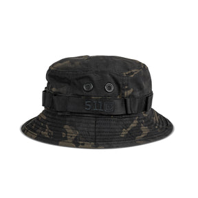 Capppello boonie hat di 5.11 - black multicam - vista frontale