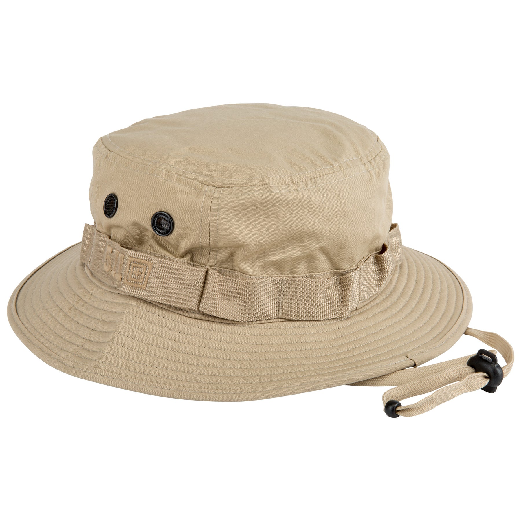 Capppello boonie hat di 5.11 - sabbia tdu khaki- vista laterale