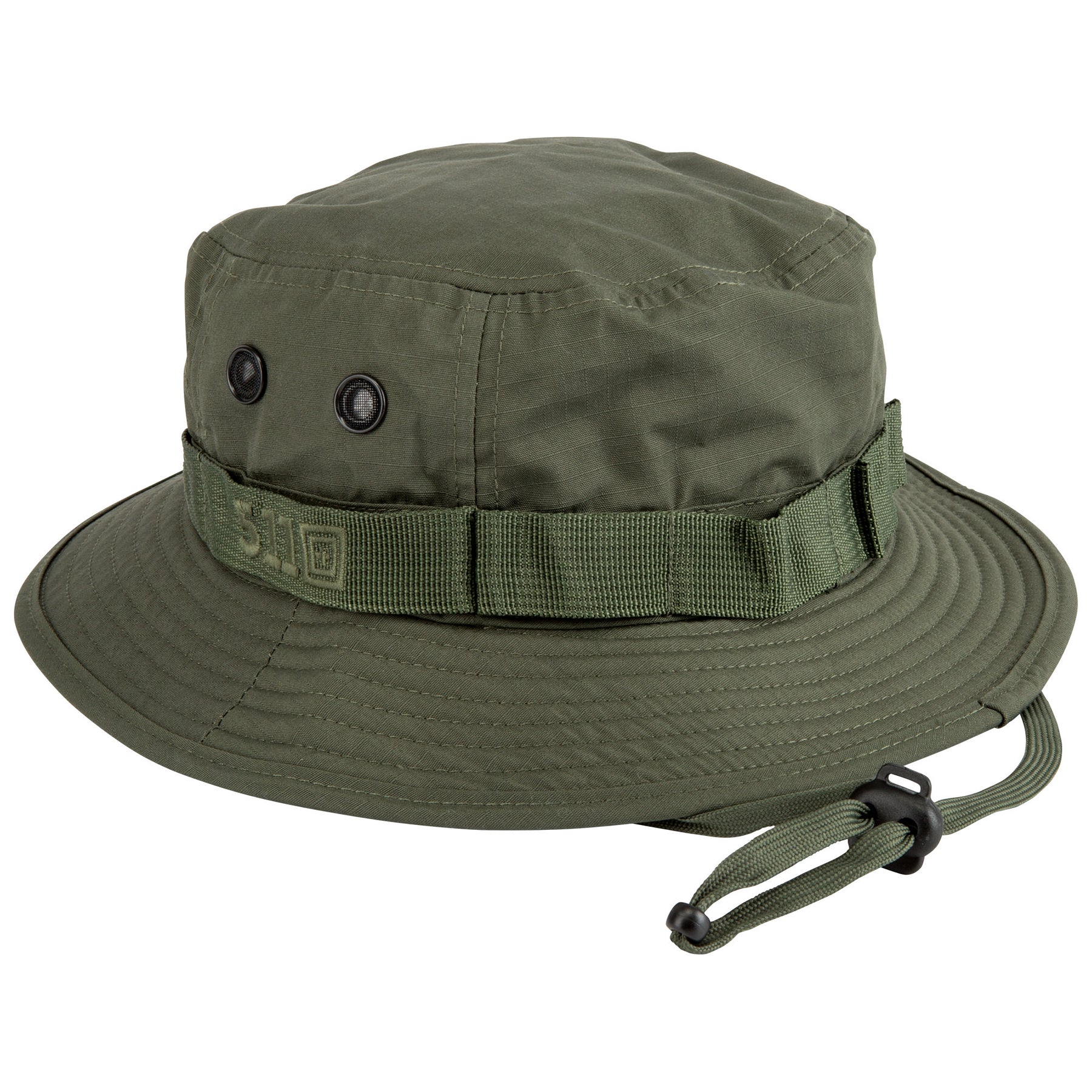 Capppello boonie hat di 5.11 - verde tdu green - vista laterale