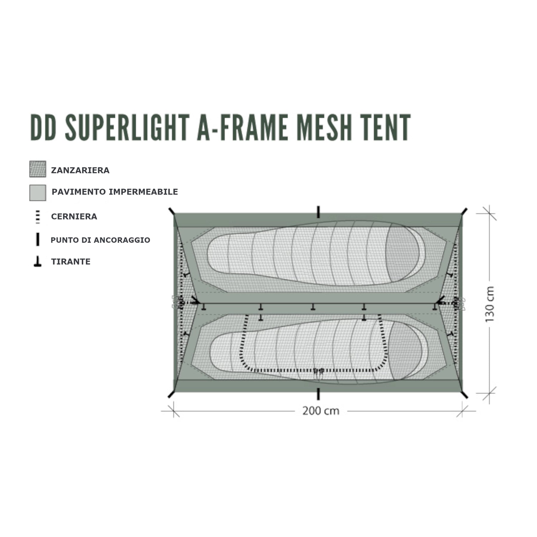本物保証! DD SuperLight A-Frame Mesh Tent