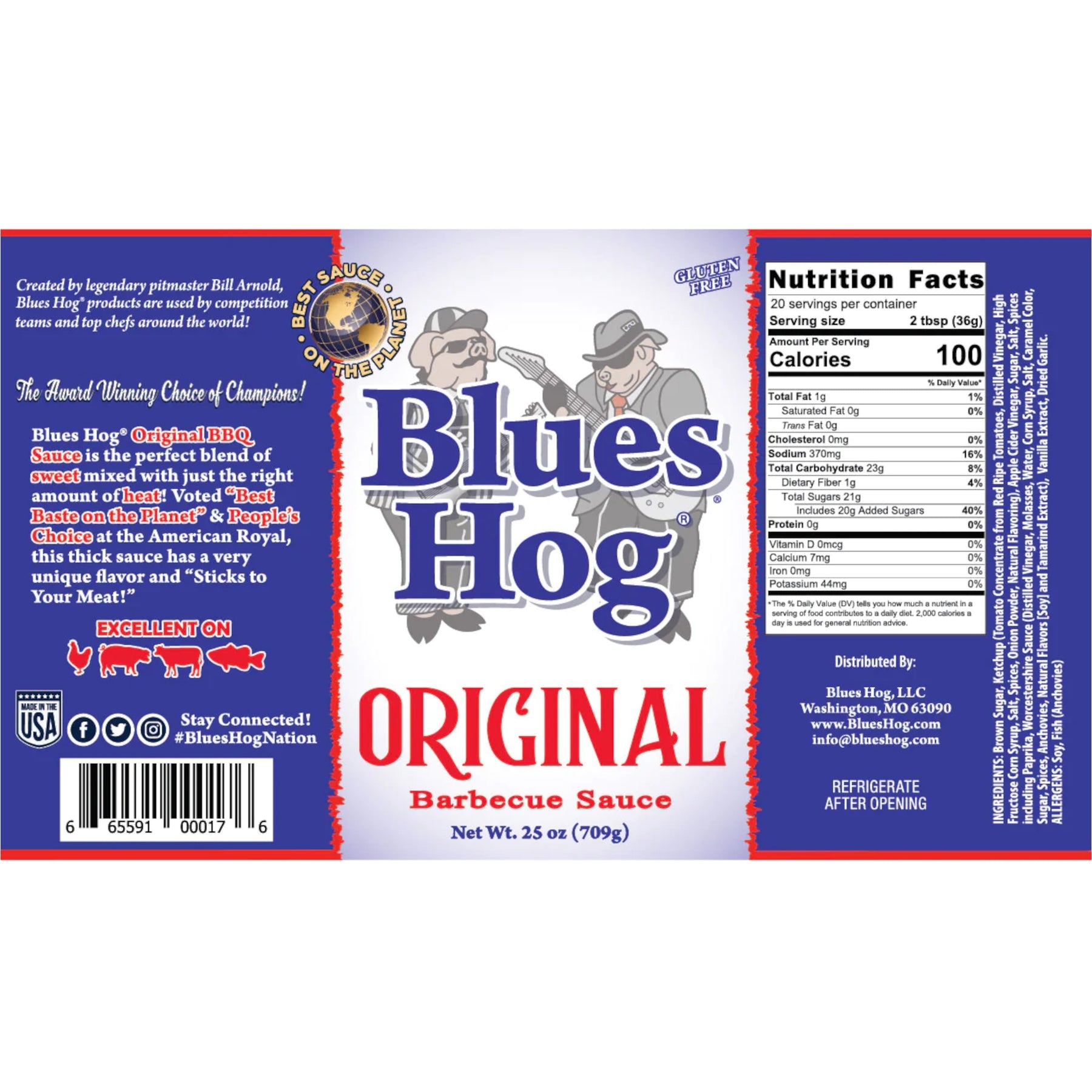 etichetta blues hog original