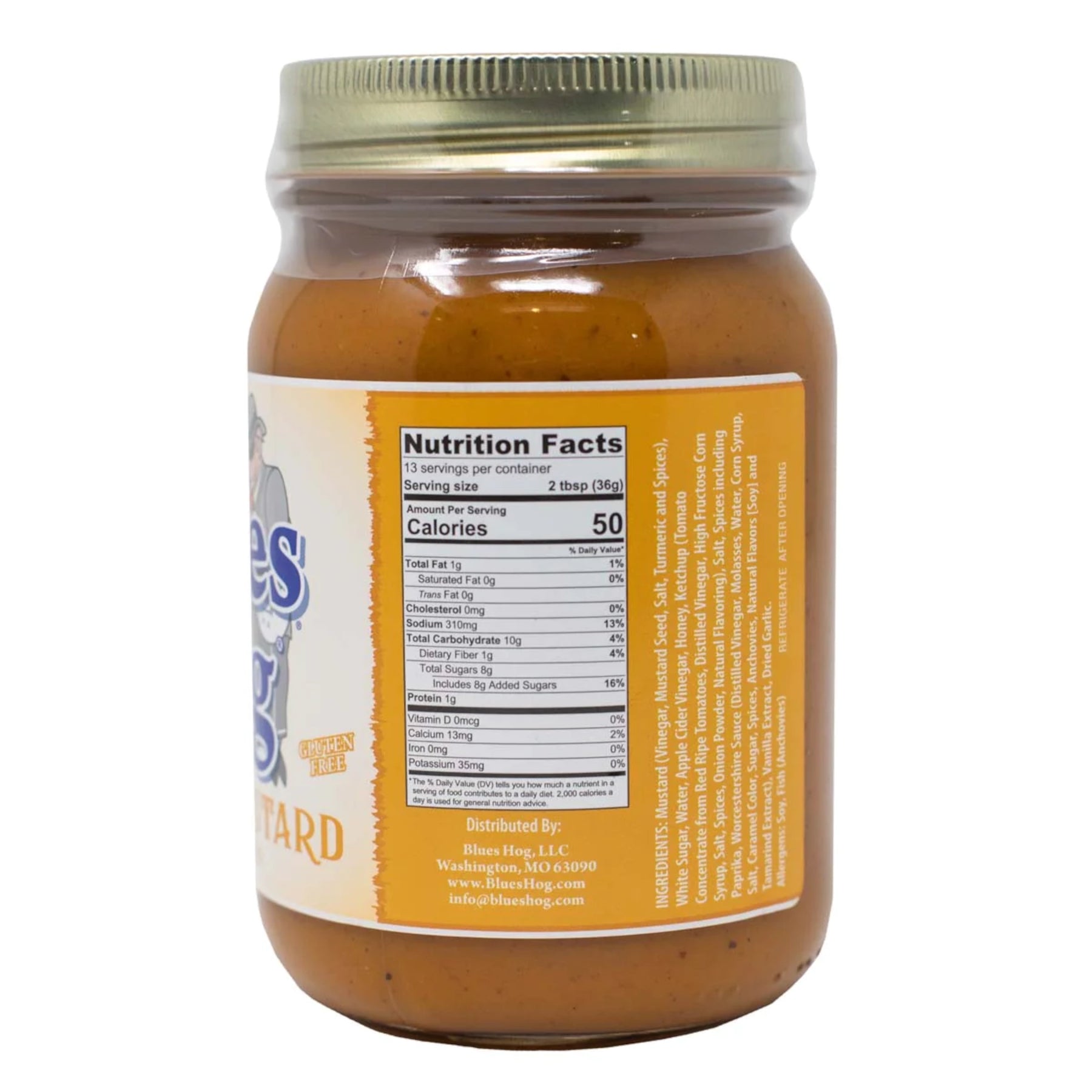BLUES HOG Honey Mustard Sauce 510G LATO DESTRO