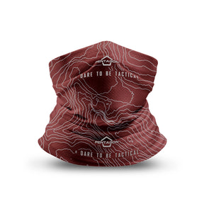 Pentagon Skiron topographic map maroon red