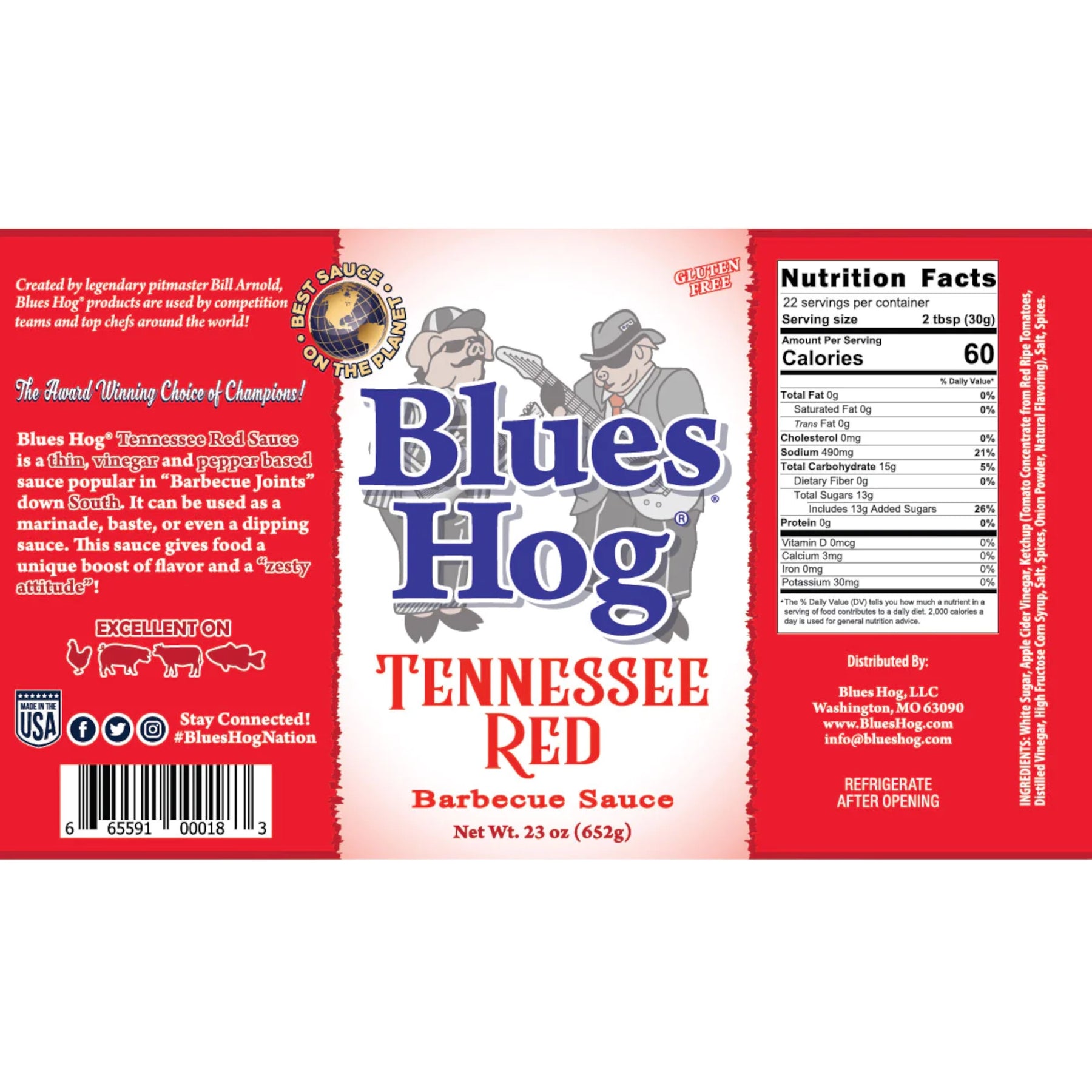 ETICHETTA Blues Hog Tennessee BBQ