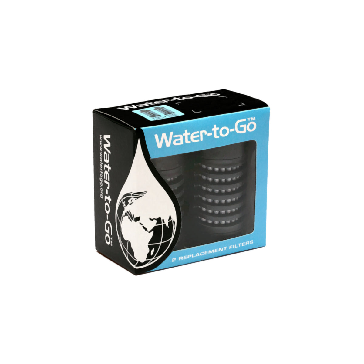 foto della confezione doppia dei filtri water-to-go